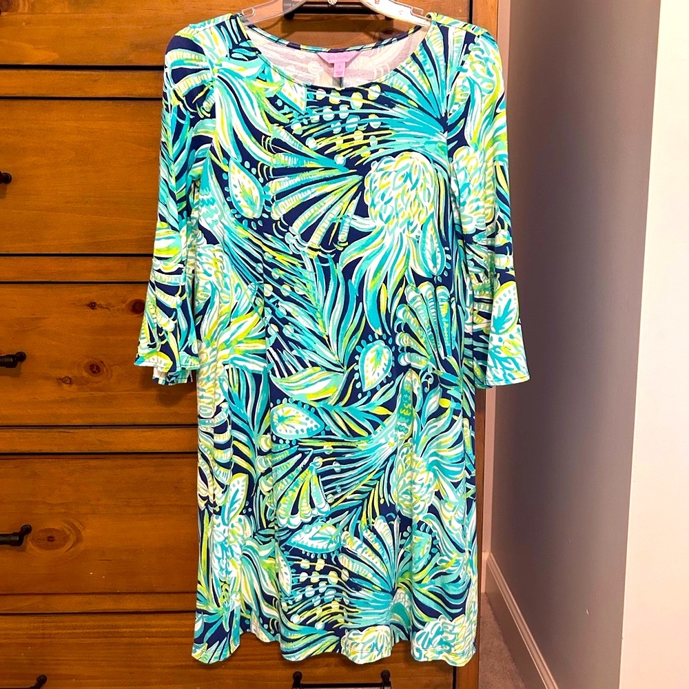 Lilly Pulitzer Long Sleeve Dress - Blue and Green